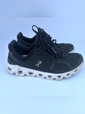 On Running women’s Black/White Cloud-Inspired Athletic Shoes